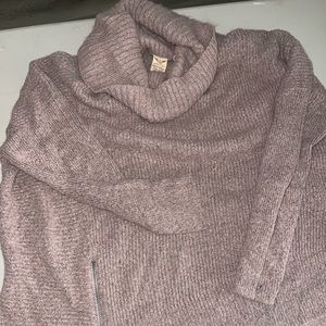 Oversized soft turtleneck sweater